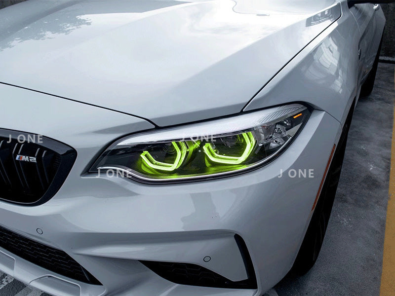 Motorsport Style RGB Tagfahrlichter – BMW 2er F22/F23 LCI & M2 F87 LCI (LED) – Mehrfarbig, App‑Steuerung via Bluetooth