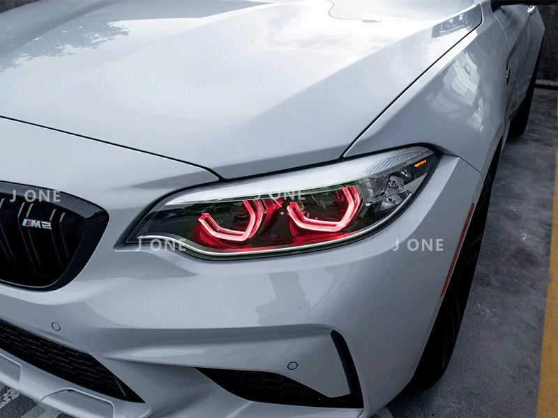 Motorsport Style RGB Tagfahrlichter – BMW 2er F22/F23 LCI & M2 F87 LCI (LED) – Mehrfarbig, App‑Steuerung via Bluetooth
