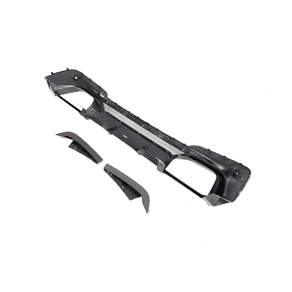 Diffusor 3-teilig EVO-3D aus Wet Carbon - passend für BMW X3M F97 (Bj. 19-21)