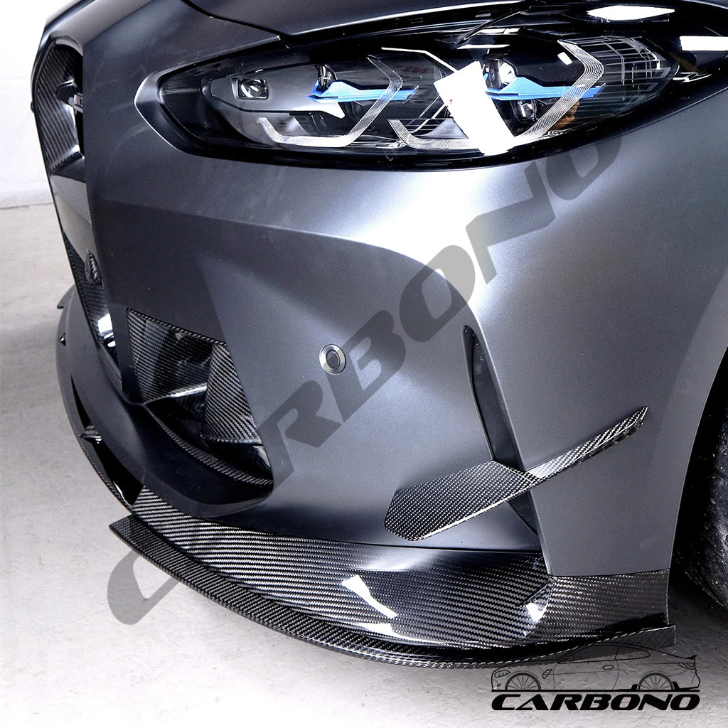 Splitter 3D Style Canards Dry Carbon - BMW M3 G80 G81 M4 G82 G83