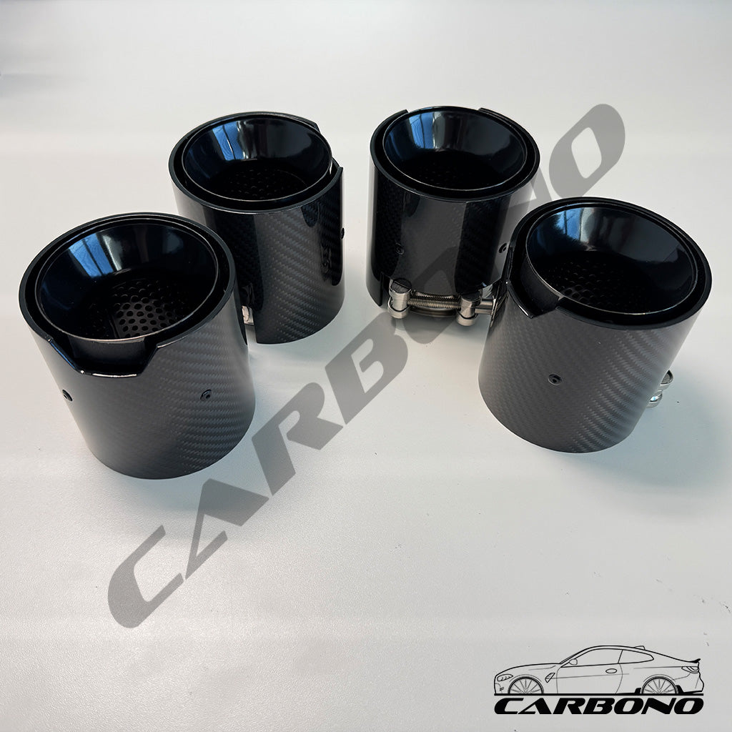 Auspuff Endrohrblenden Carbon - BMW M2 M3 M4 (G87, G80, G81, G82, G83)