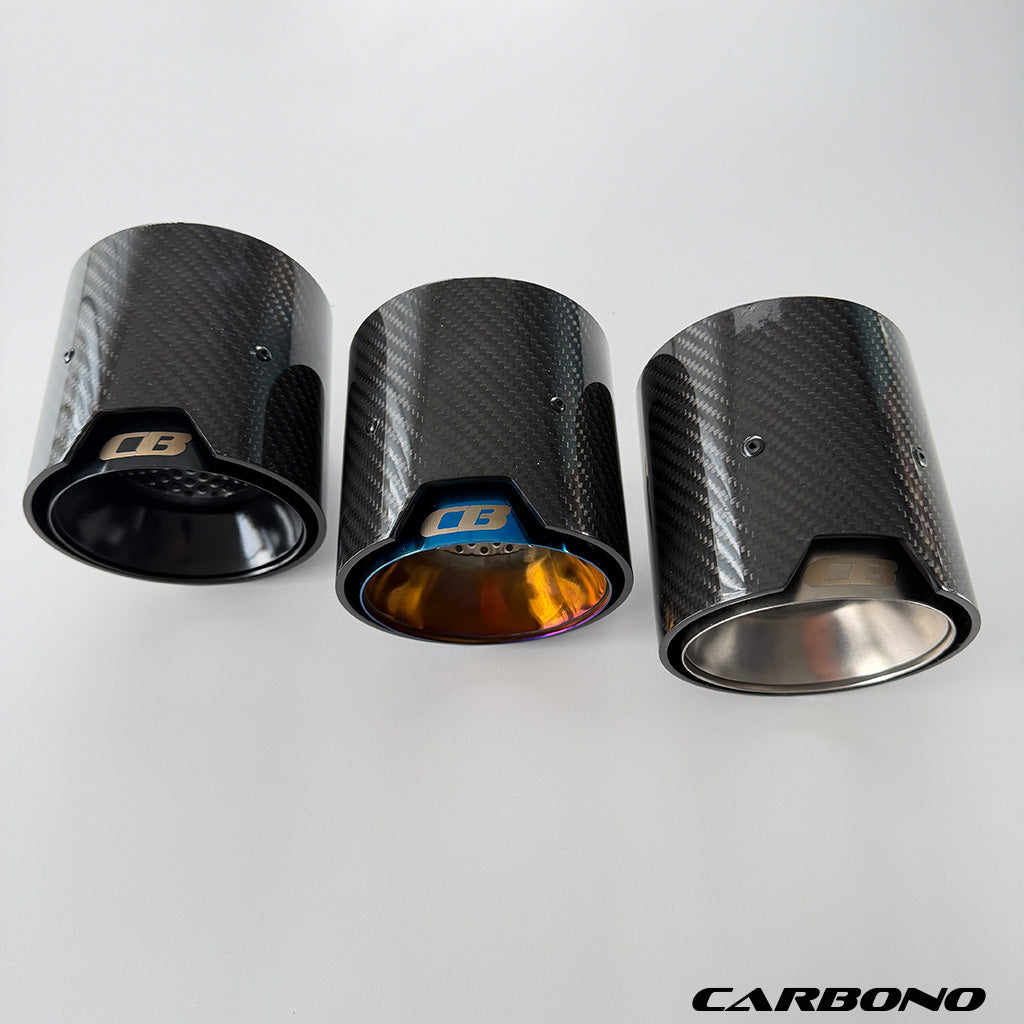 Auspuff Endrohrblenden Carbon - passend für BMW M2 M3 M4 (G87, G80, G81, G82, G83)