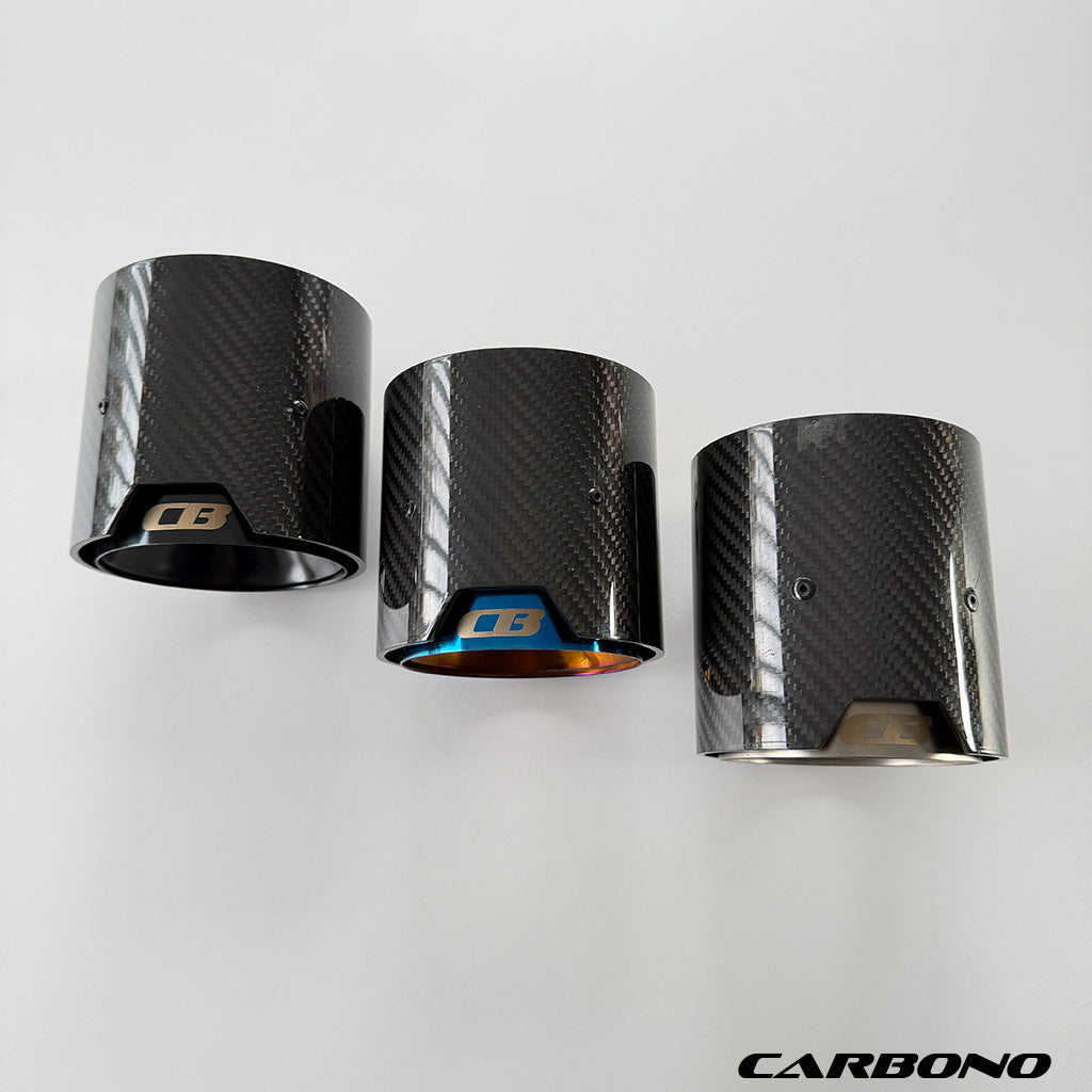 Auspuff Endrohrblenden Carbon - passend für BMW M2 M3 M4 (G87, G80, G81, G82, G83)