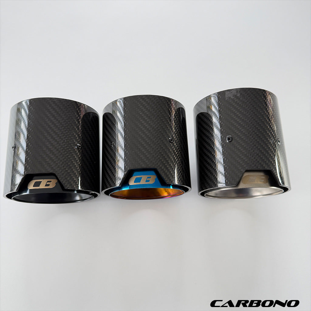 Auspuff Endrohrblenden Carbon - passend für BMW M2 M3 M4 (G87, G80, G81, G82, G83)
