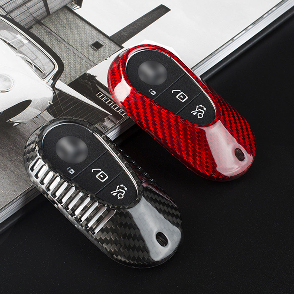 Autoschlüssel Hülle aus Carbon - passend für Mercedes-Benz C-, S-Klasse