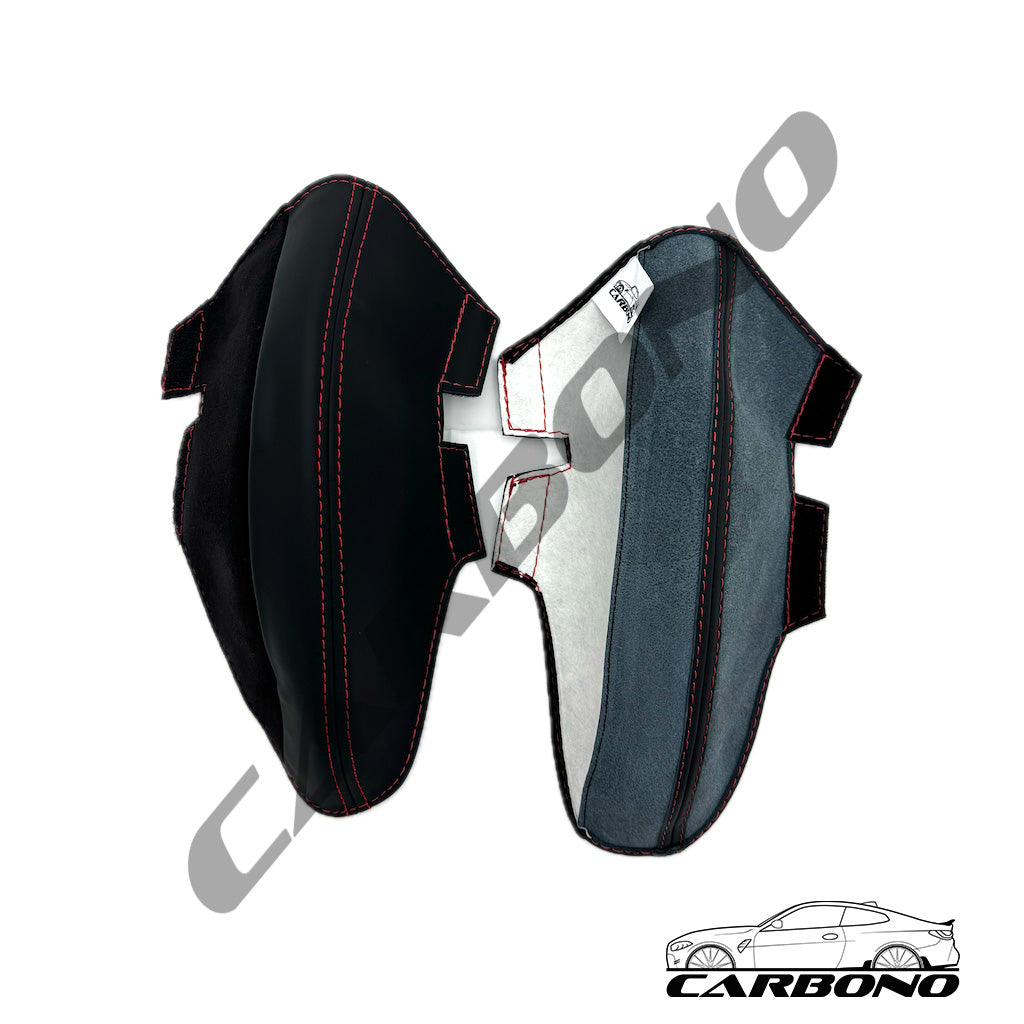 Carbono Lederschonbezug Beinbügel Sitzseitenwangen Carbonsitze - passend für BMW M2, M3, M4, M5, M8 (G87, G80, G81, G82, G83, G87, F90, F91, F92, F93)