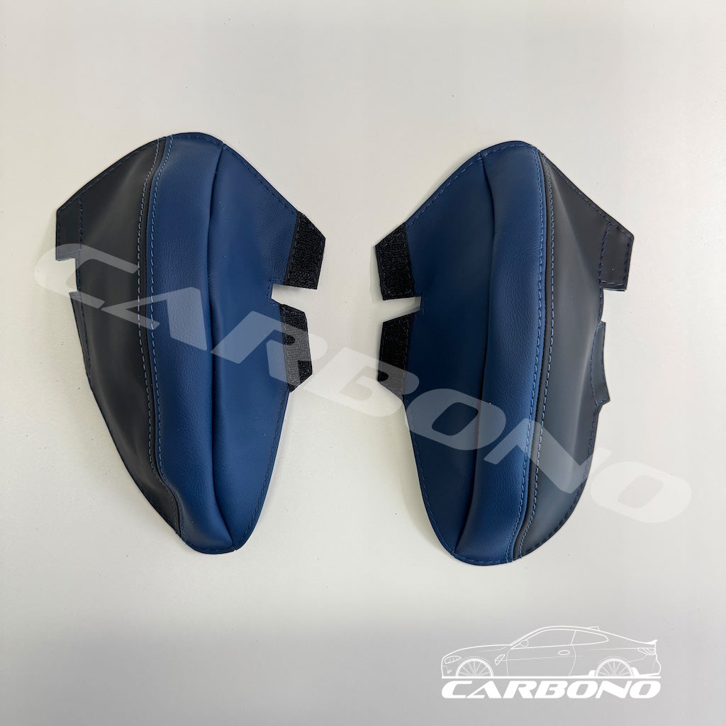 Carbono Lederschonbezug Beinbügel Sitzseitenwangen Carbonsitze - passend für BMW M2, M3, M4, M5, M8 (G87, G80, G81, G82, G83, G87, F90, F91, F92, F93)