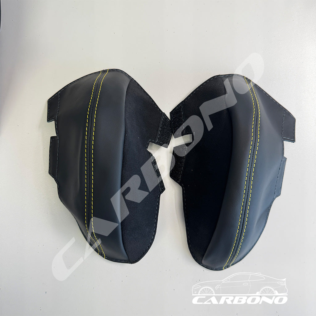 Carbono Lederschonbezug Beinbügel Sitzseitenwangen Carbonsitze - passend für BMW M2, M3, M4, M5, M8 (G87, G80, G81, G82, G83, G87, F90, F91, F92, F93)