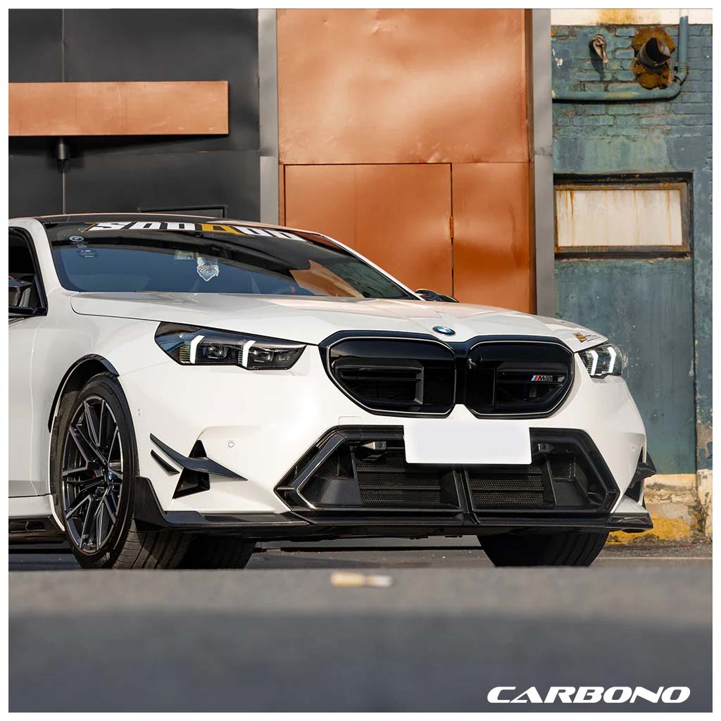 SOOQOO Center Trim – Mittelstück Frontstoßstange aus Dry Carbon – BMW M5 G90 / G99