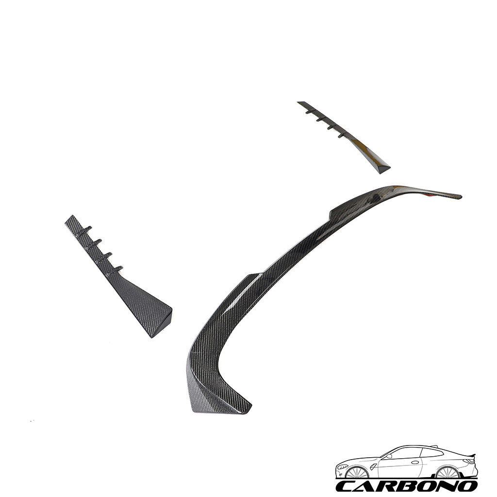Dachkanten Spoiler inkl. seitliche Scheibenaufsätze in Carbon - BMW M3 Touring (G81), 3er (G21)