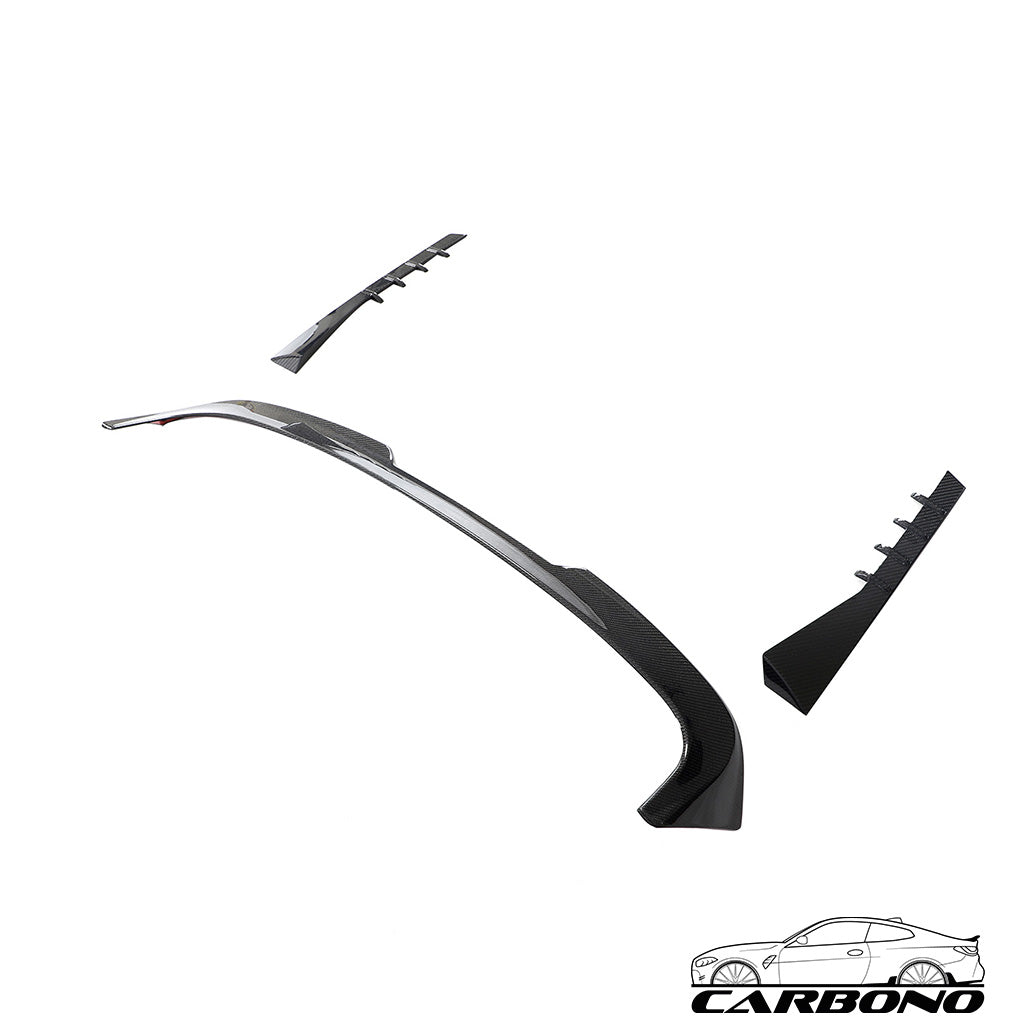 Dachkanten Spoiler inkl. seitliche Scheibenaufsätze in Carbon - BMW M3 Touring (G81), 3er (G21)