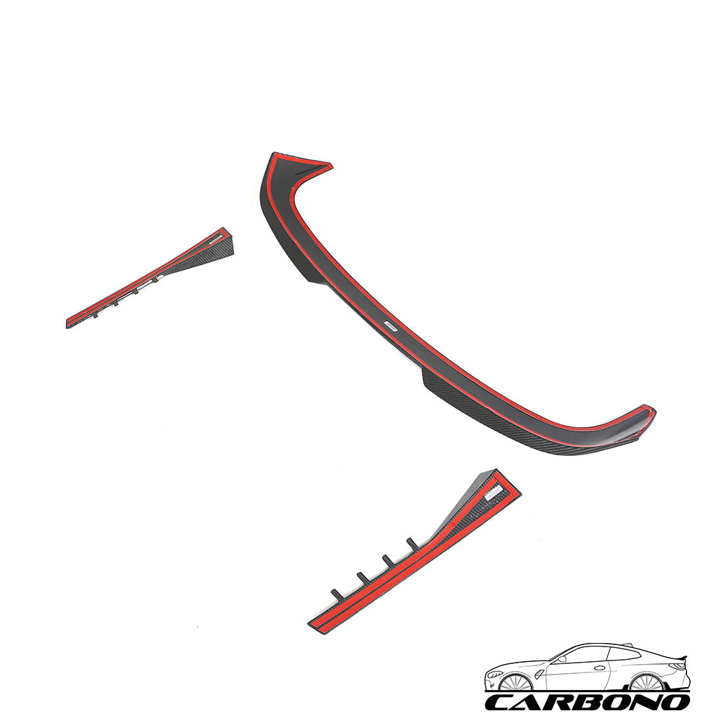 Dachkanten Spoiler inkl. seitliche Scheibenaufsätze in Carbon - BMW M3 Touring (G81), 3er (G21)