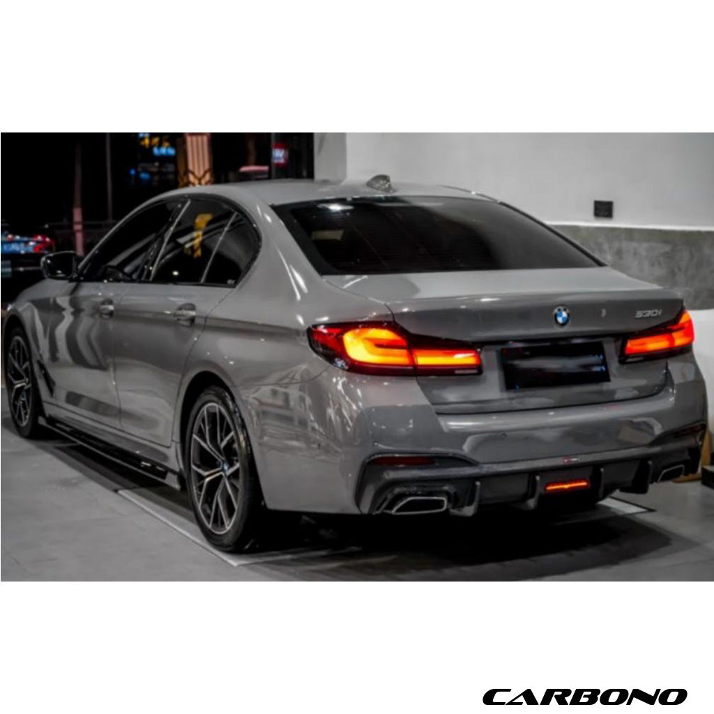 Diffusor aus Dry Carbon - passend für BMW 5er G30 / G31 LCI