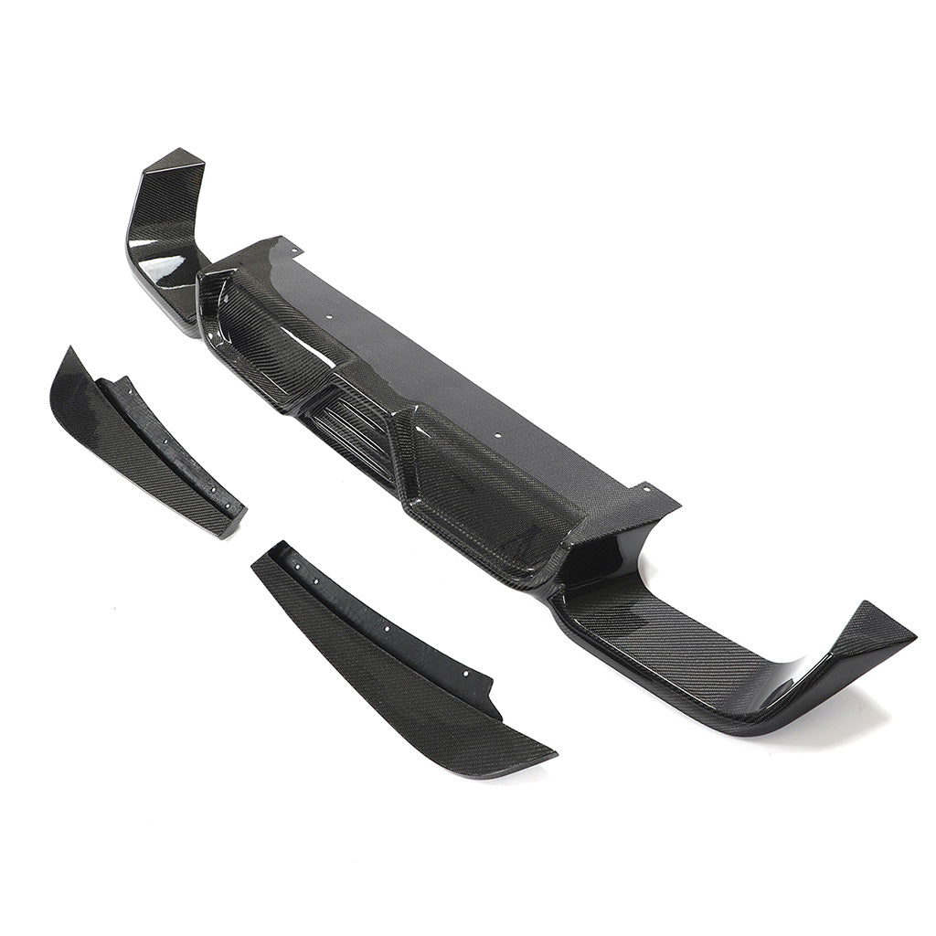 Diffusor EVO-JC 3-teilig aus Wet Carbon - passend für BMW X3M F97 (Bj. 19-21)