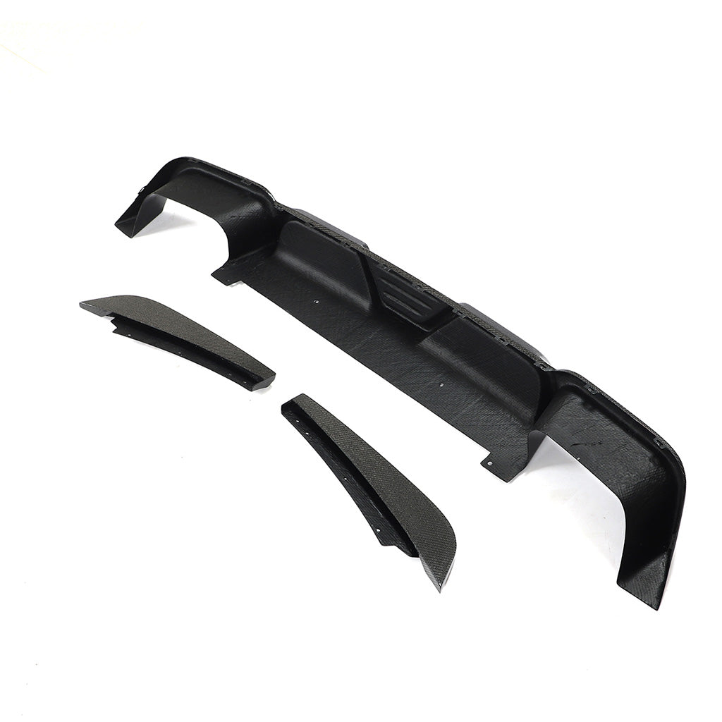 Diffusor EVO-JC 3-teilig aus Wet Carbon - passend für BMW X3M F97 (Bj. 19-21)