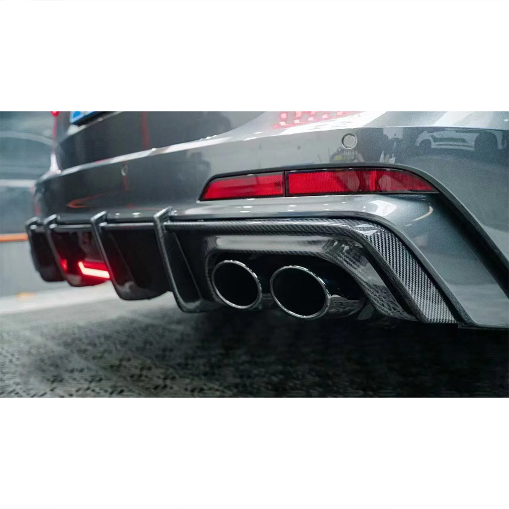 Diffusor EVO-KB aus Dry Carbon - passend für Audi A6 / S6 mit S-Line Exterieur Paket