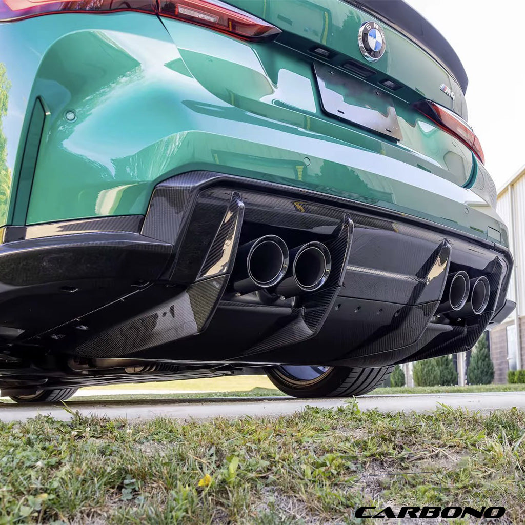 Dry Carbon Diffusor inkl Unterbodenabdeckung 7-teilig - BMW M3, M4 (G80, G81, G82, G83)