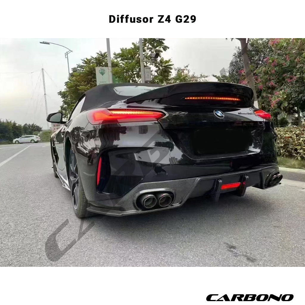 Diffusor aus Wet Carbon / GFK - passend für BMW Z4 G29