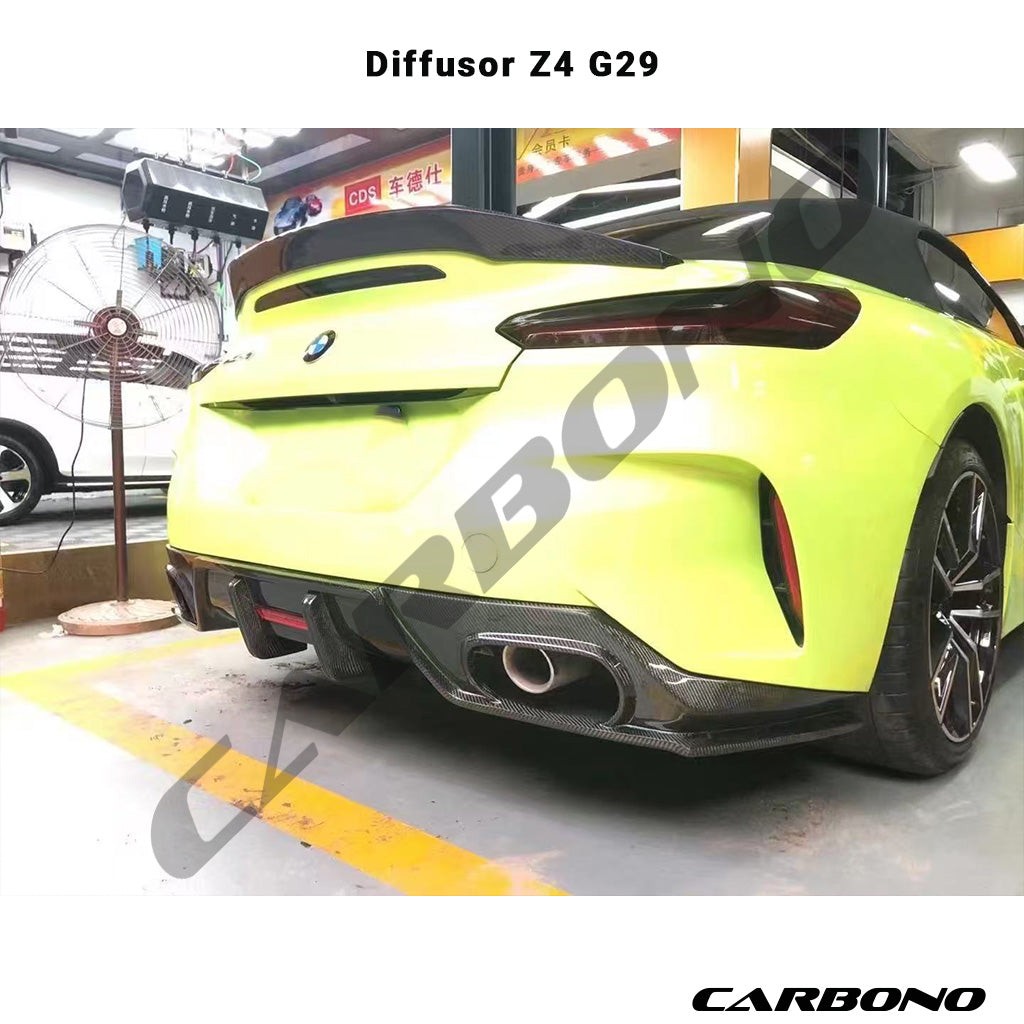 Diffusor aus Wet Carbon / GFK - passend für BMW Z4 G29