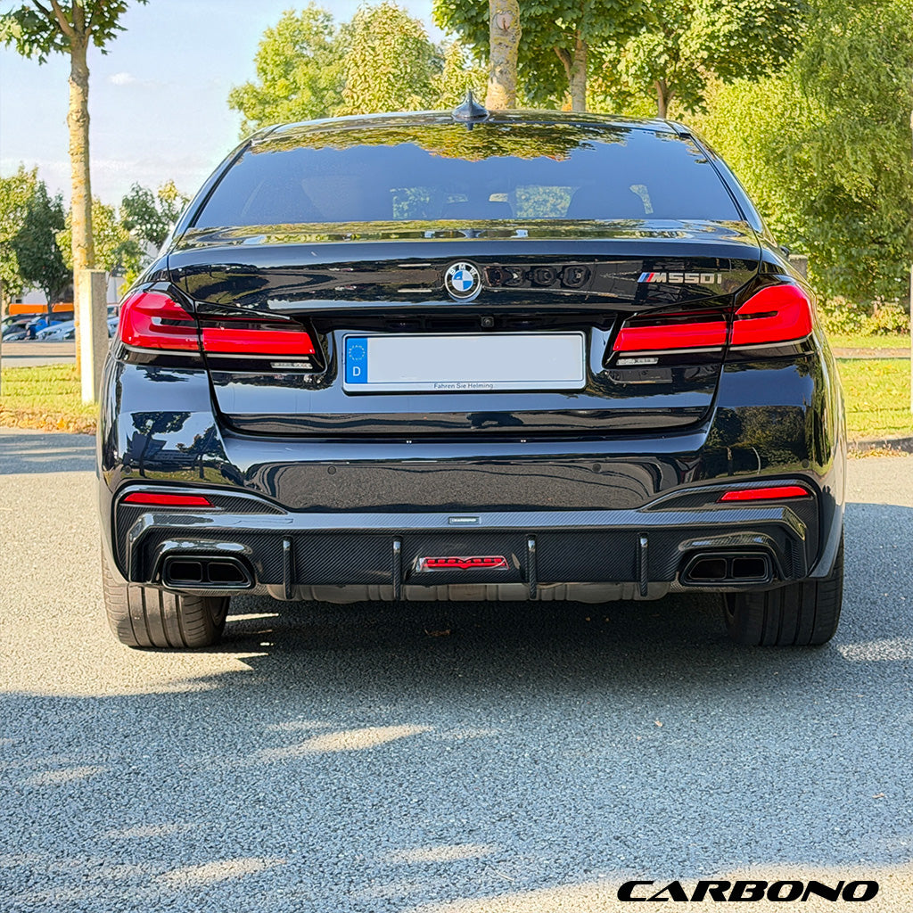 Diffusor aus Dry Carbon - passend für BMW 5er G30 / G31 LCI