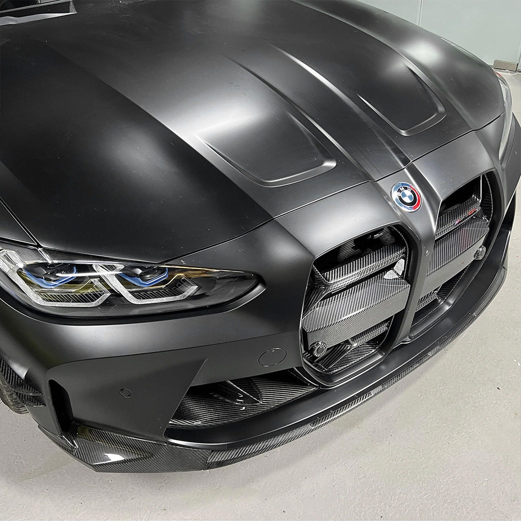 Frontlippe Spoiler Schwert CB EVO-Performance 3 teilig Dry Carbon - passend für BMW M3 G80 G81 M4 G82 G83