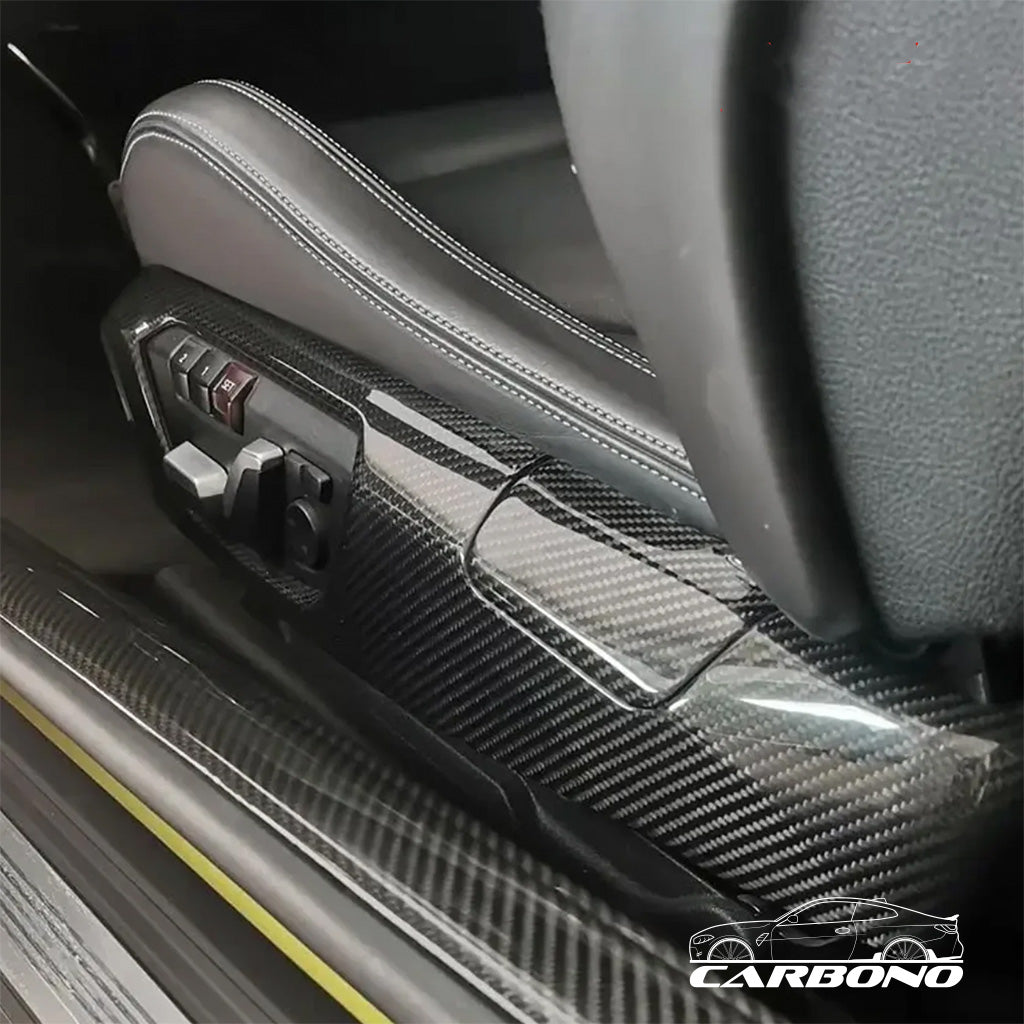 Sitzseitenabdeckung Set 4-teilig Dry Carbon - passend für BMW M2, M3, M4 (F80, F82, F83, F87)