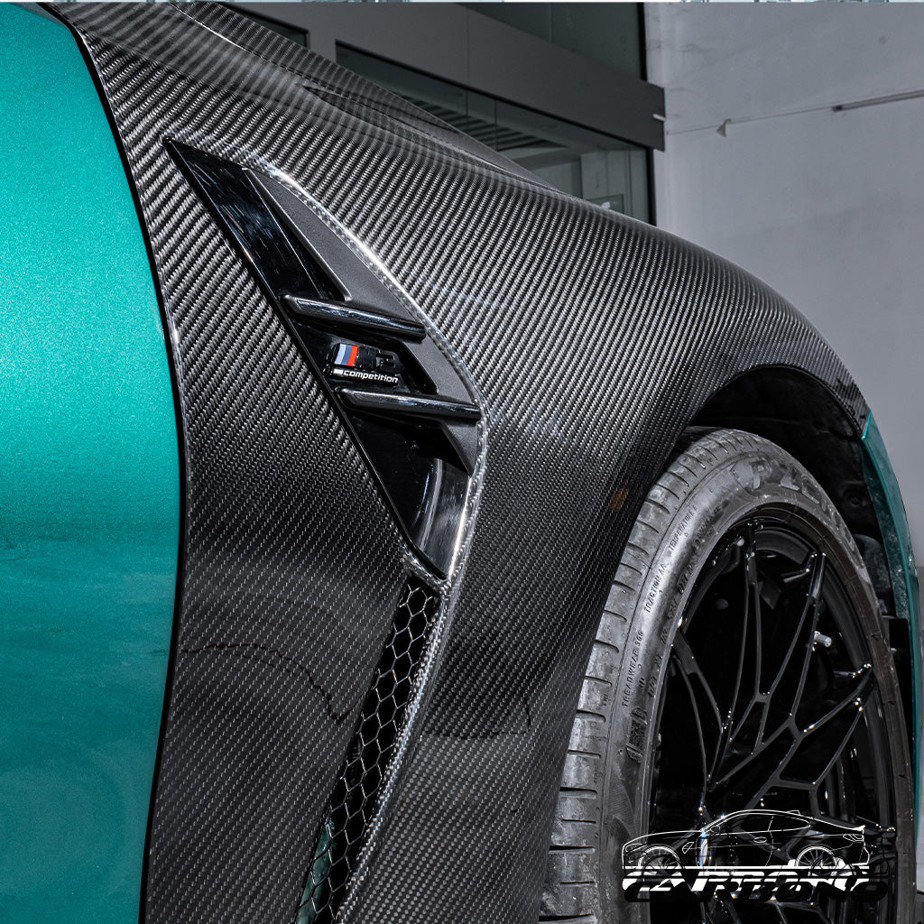 Kotflügel Set bestehend aus linken und rechten Kotflügel KB Style Dry Carbon - BMW M3 G80 G81