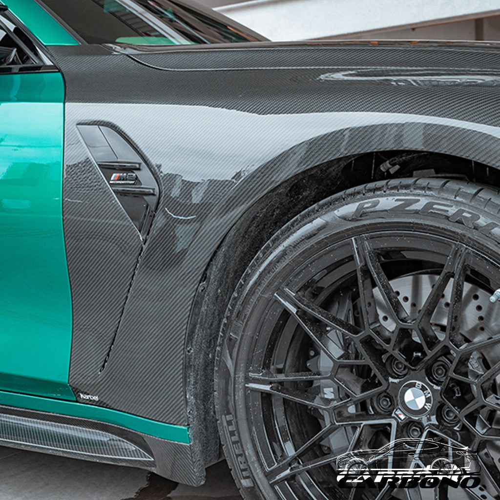 Kotflügel Set bestehend aus linken und rechten Kotflügel KB Style Dry Carbon - BMW M3 G80 G81