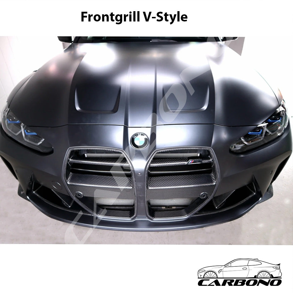 Kühlergrill V Style Dry Carbon - BMW M3 M4 (G80, G81, G82, G83)