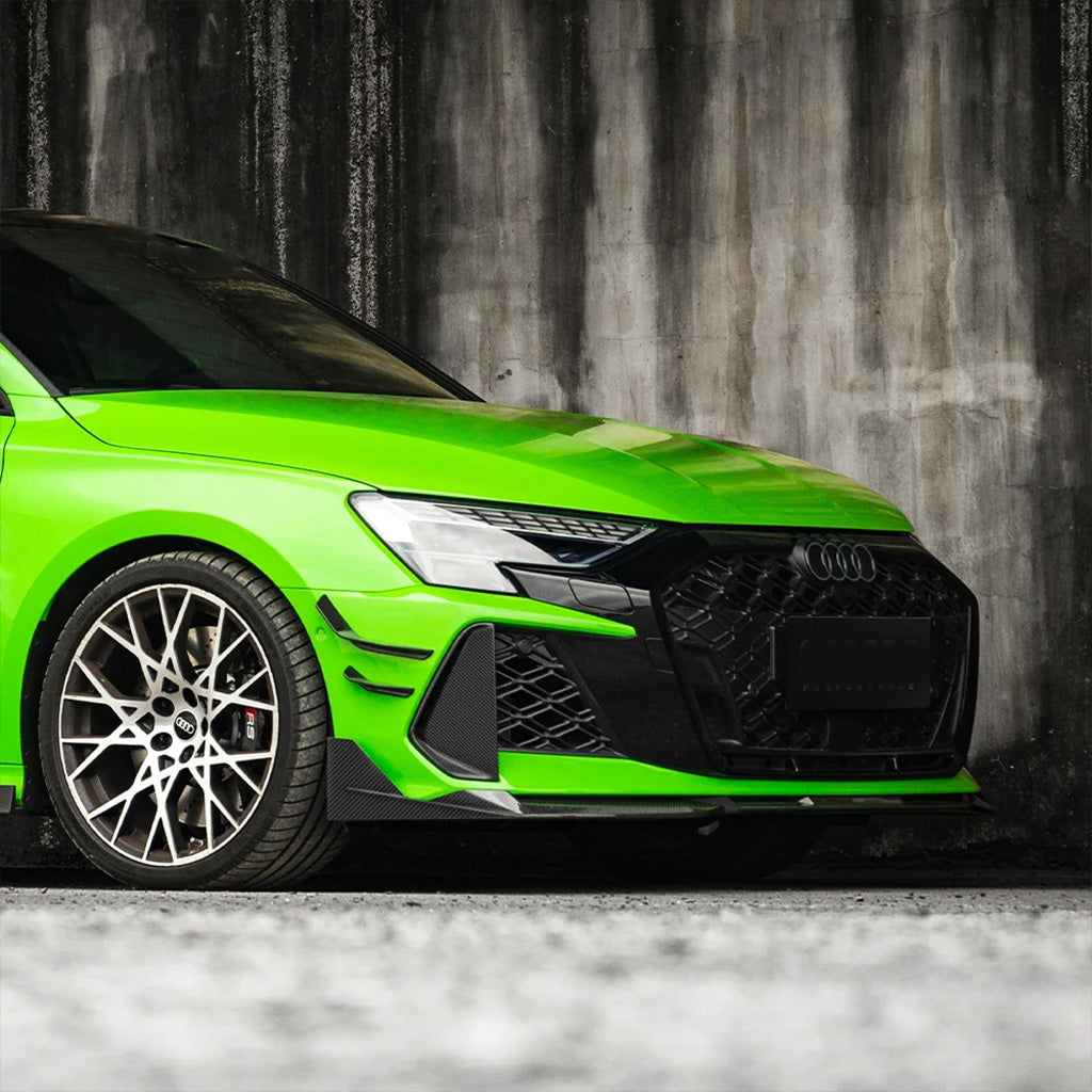 Frontlippe EVO-SQ-A aus Dry Carbon - passend für Audi RS3 8Y