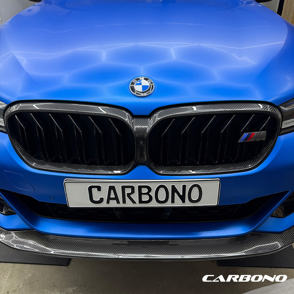 Frontlippe EVO-KB aus Dry Carbon - passend für BMW 5er LCI mit M-Paket ab Bj. 2020 (G30, G31)