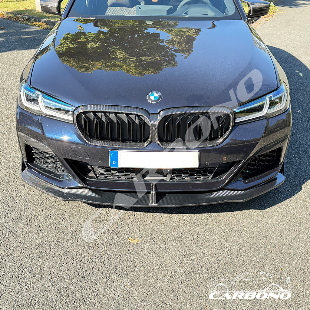 Frontlippe Dry Carbon - passend für BMW 5er G30 / G31 LCI (mit M-Paket)