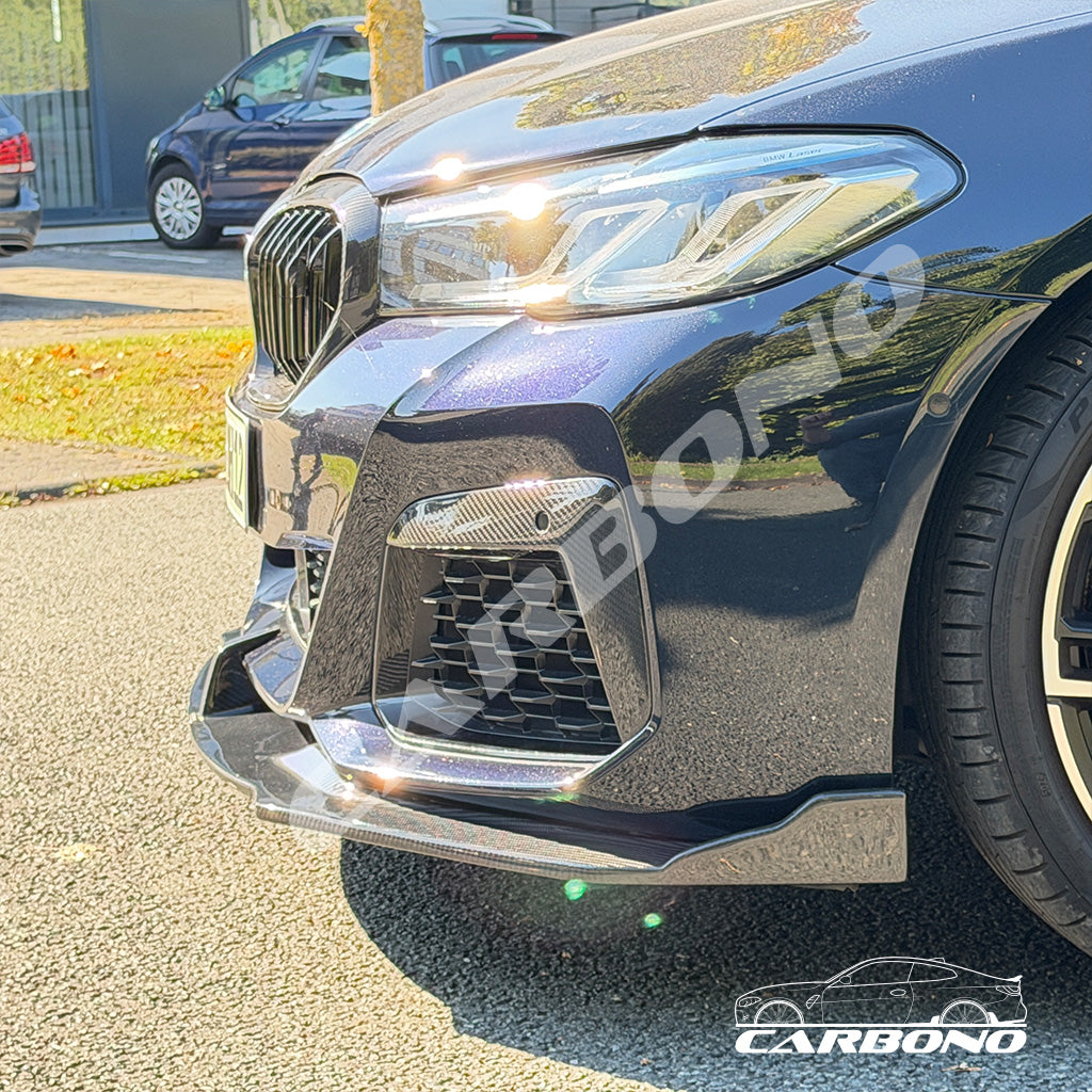 Frontlippe Dry Carbon - passend für BMW 5er G30 / G31 LCI (mit M-Paket)