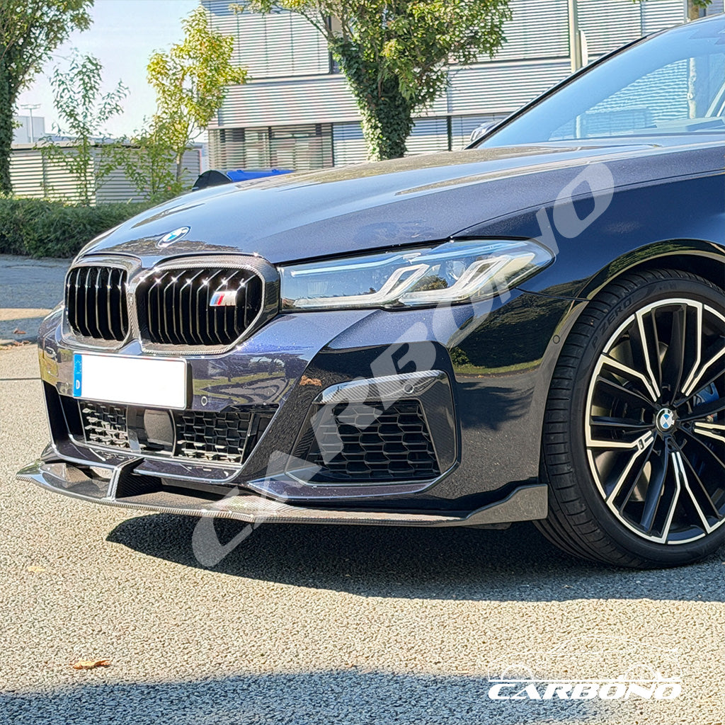 Frontlippe Dry Carbon - passend für BMW 5er G30 / G31 LCI (mit M-Paket)