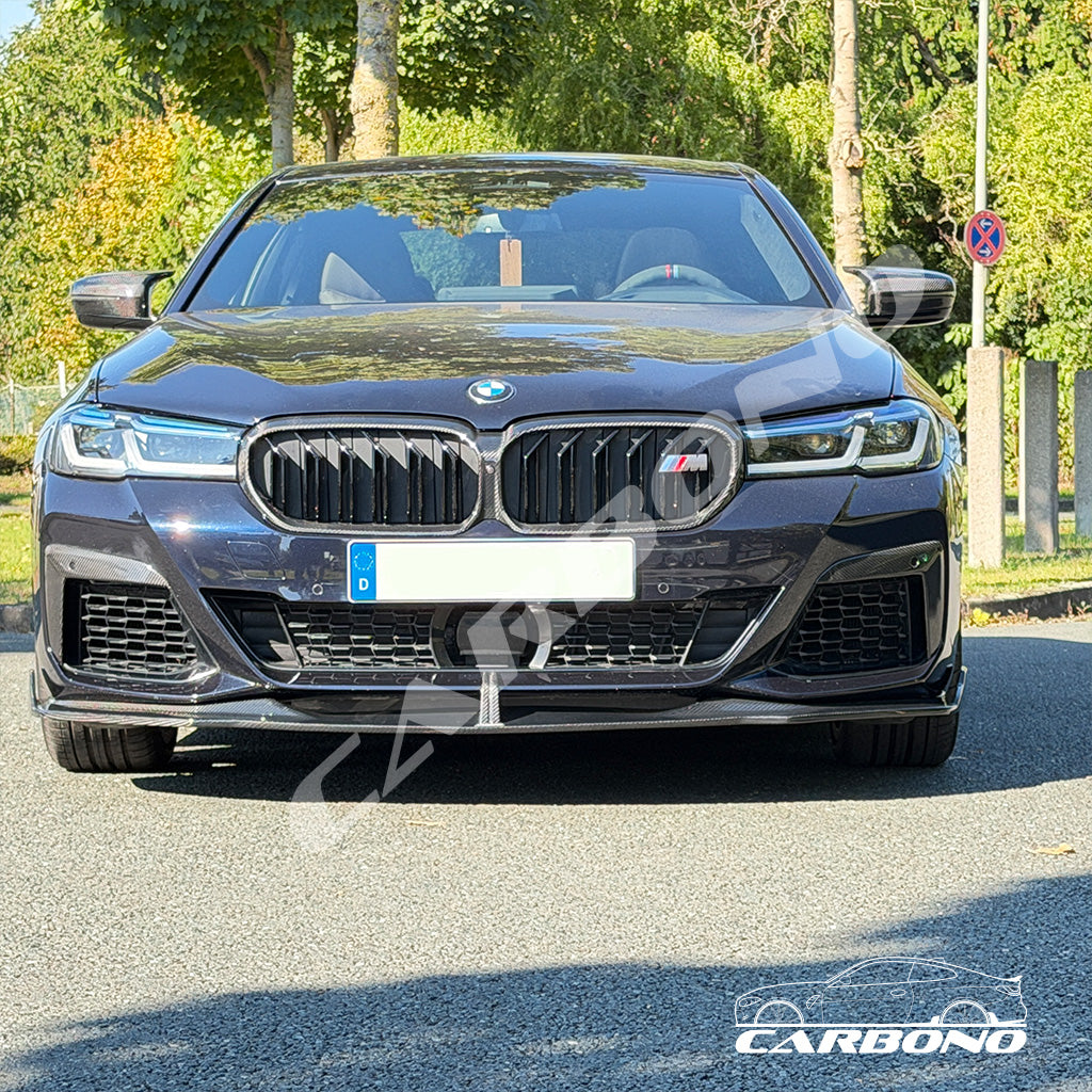 Frontlippe Dry Carbon - passend für BMW 5er G30 / G31 LCI (mit M-Paket)