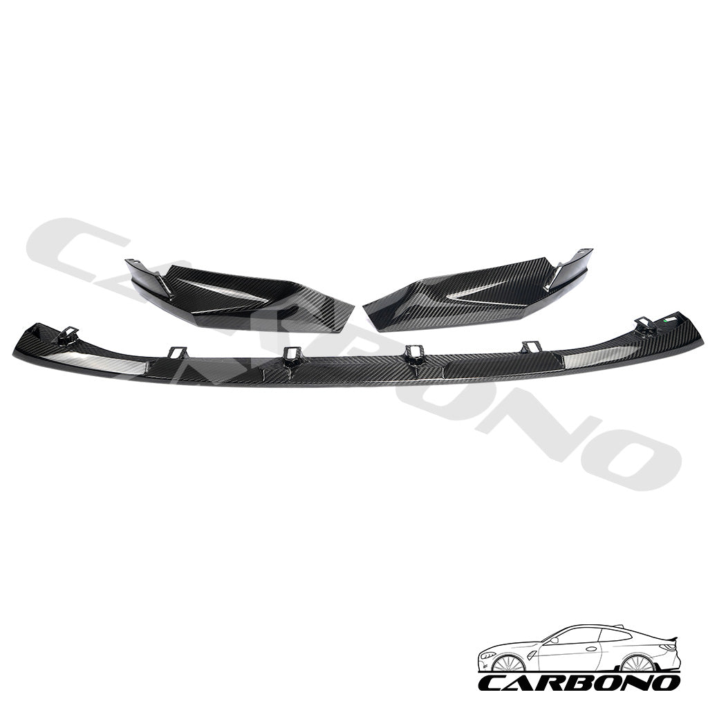 Frontlippe Spoiler Schwert CS Style 3 teilig Dry Carbon - BMW M3 G80 G81 M4 G82 G83