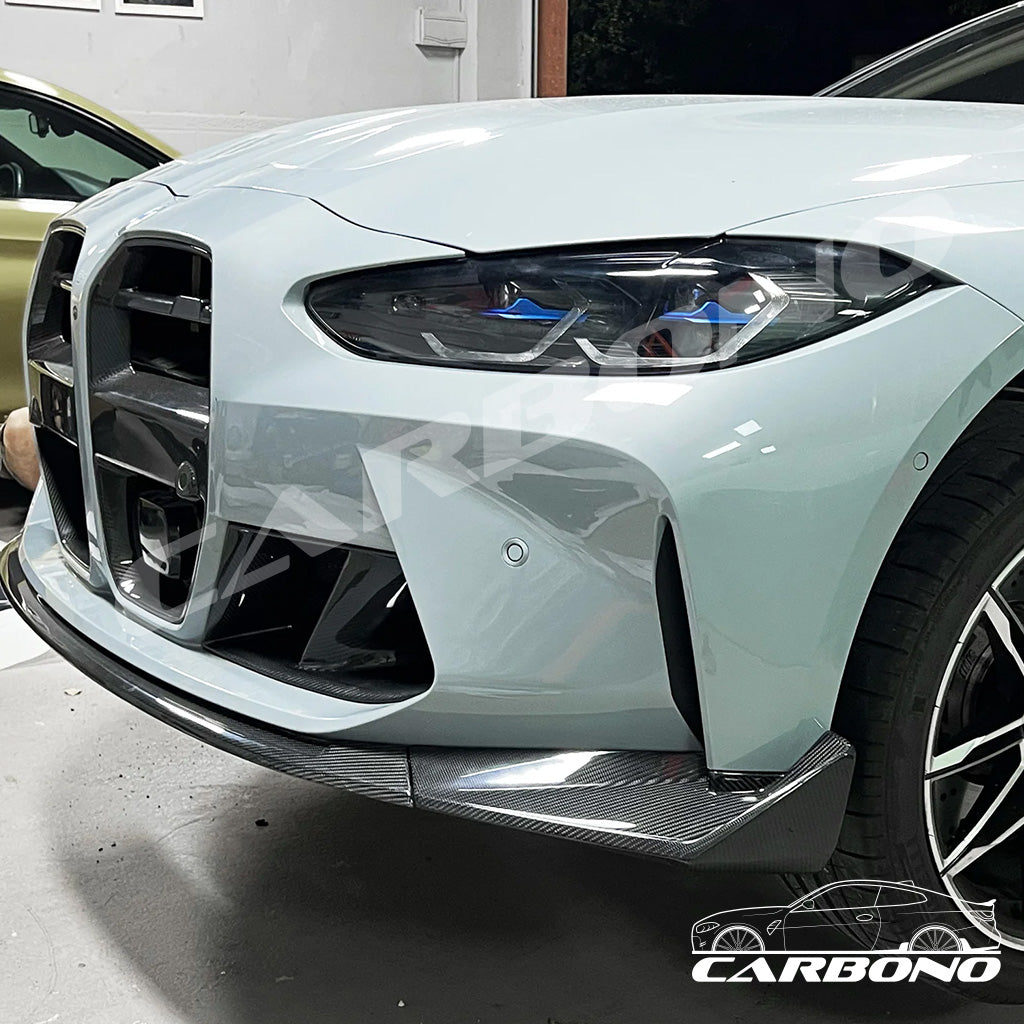 Frontlippe Spoiler Schwert CS Style 3 teilig Dry Carbon - BMW M3 G80 G81 M4 G82 G83