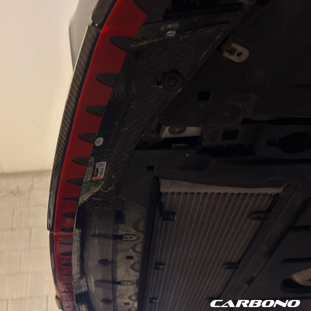 Carbono spoiler lip protectors underrun protection