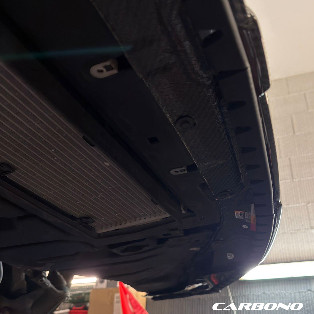 Carbono spoiler lip protectors underrun protection