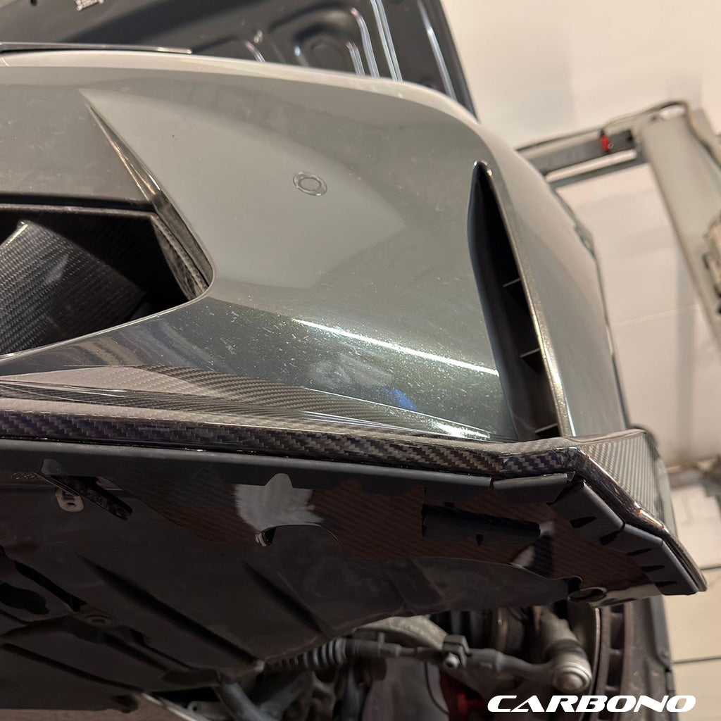 Carbono spoiler lip protectors underrun protection