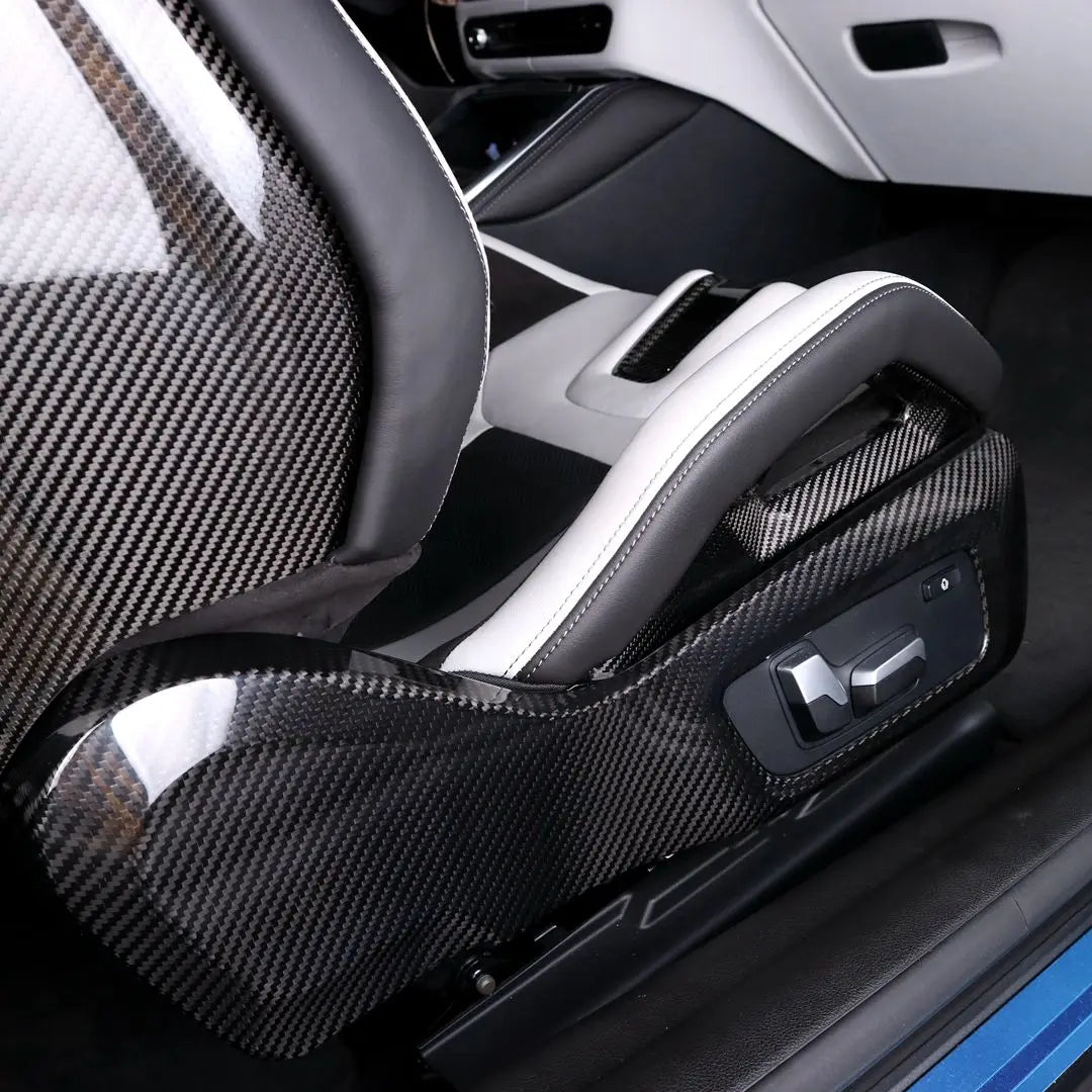 Sitzseitenabdeckung Dry Carbon - passend für BMW M2, M3, M4 (G87, G80, G81, G82, G83)