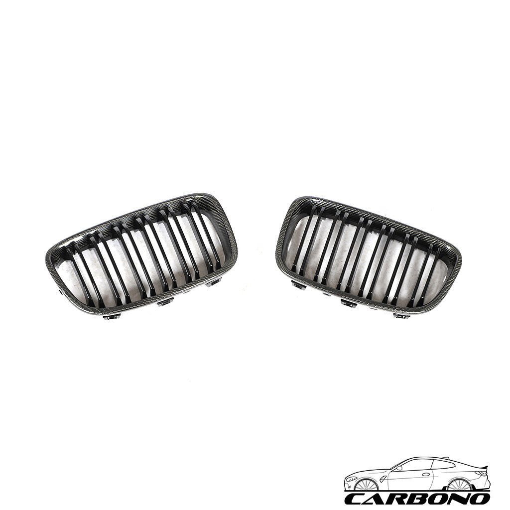 Grill aus Carbon + ABS im MP Style mit Doppelstrebe - BMW 1er F20