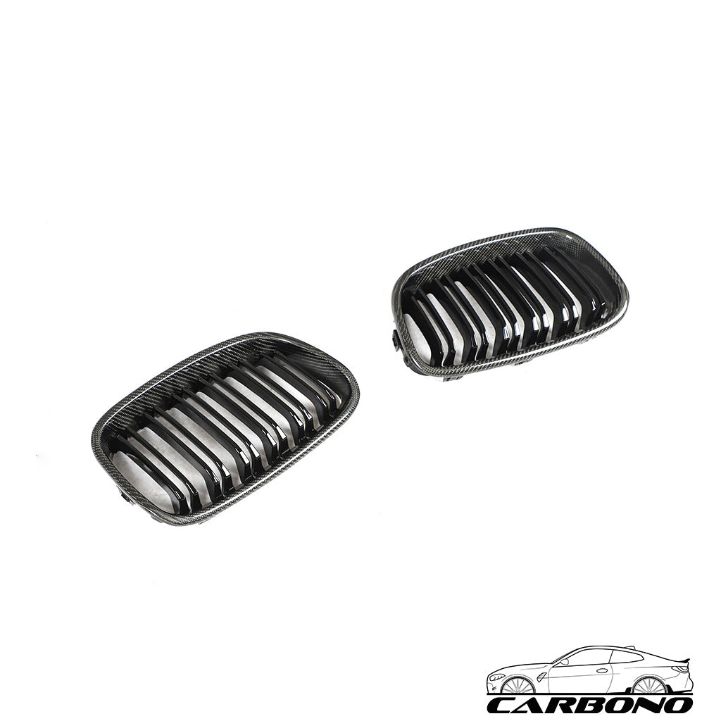 Grill aus Carbon + ABS im MP Style mit Doppelstrebe - BMW 1er F20