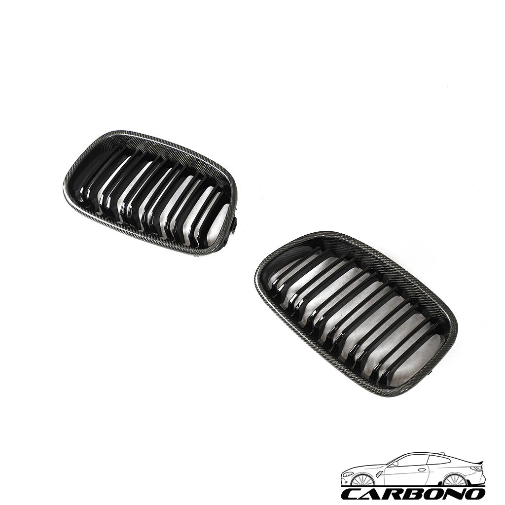 Grill aus Carbon + ABS im MP Style mit Doppelstrebe - BMW 1er F20