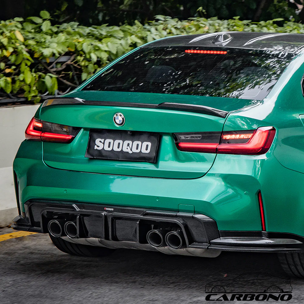Heckdiffusor Type A + Side Splitter Dry Carbon – Sooqoo – BMW M3 (G80, G81), M4 (G82, G83)