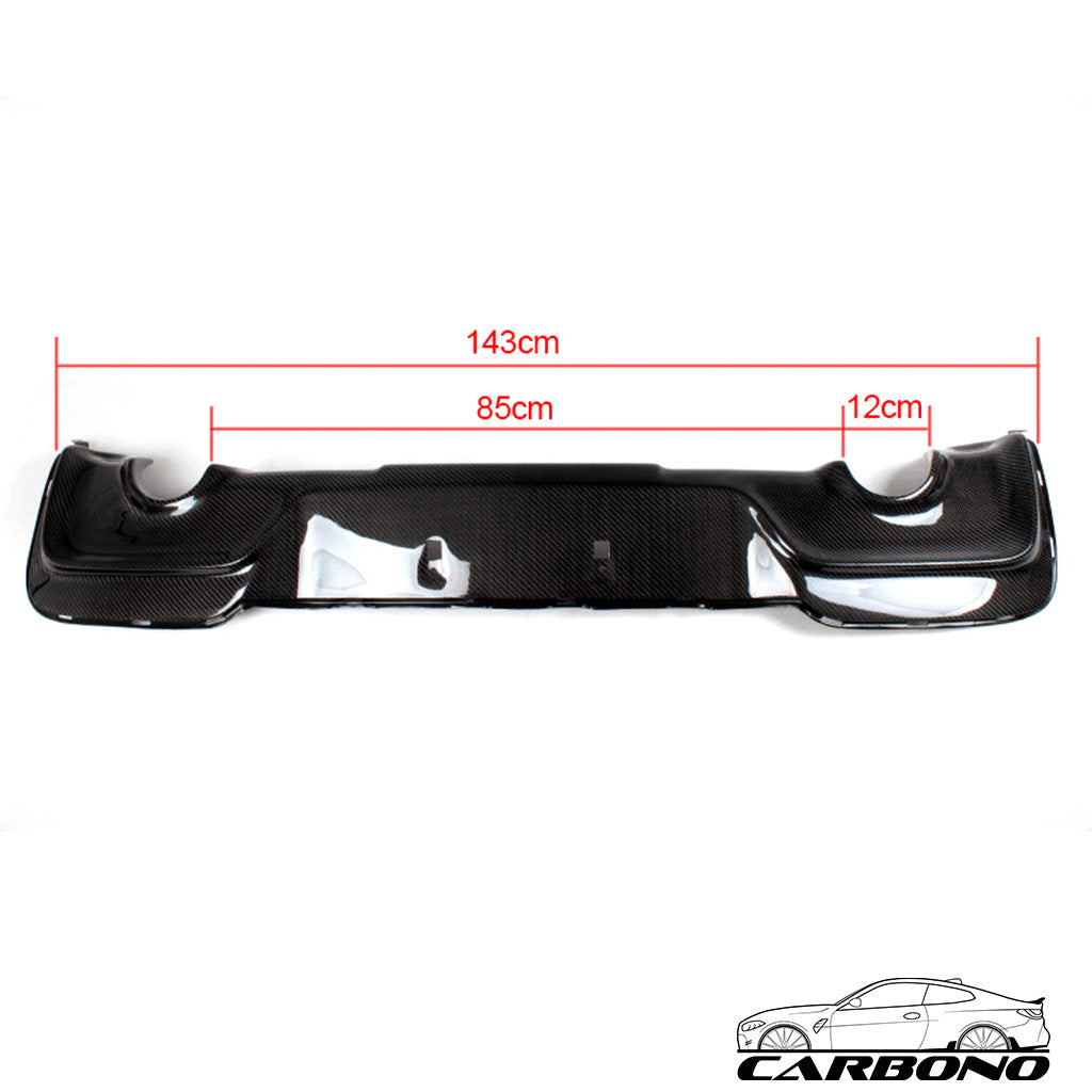 Heckdiffusor Carbon – BMW 1er (F20) M135i – beidseitige Endrohrauslässe