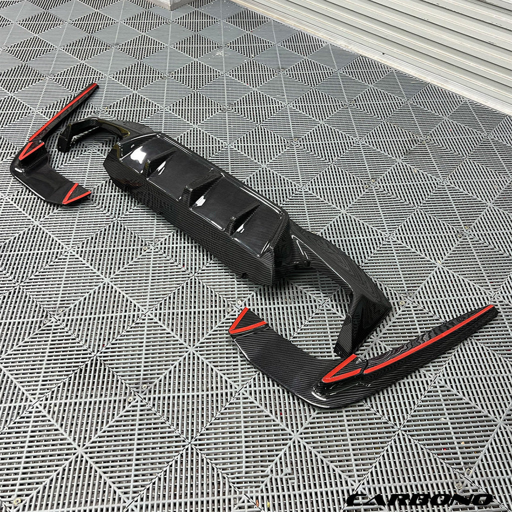 Dry Carbon 3D Heckdiffusor (3-teilig) – passend für BMW M5 F90