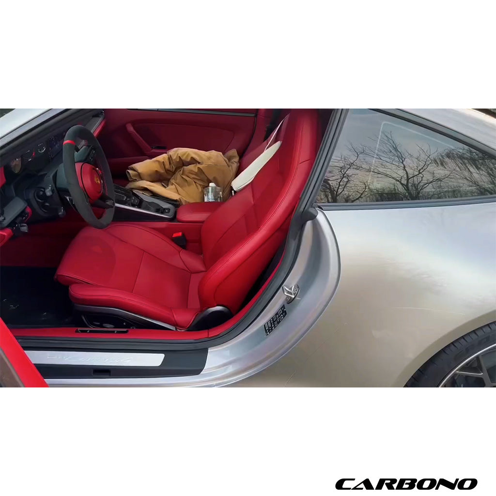 Lederschoner Sitzfläche passend für Porsche Sportsitze 14 Wege 911 (992)