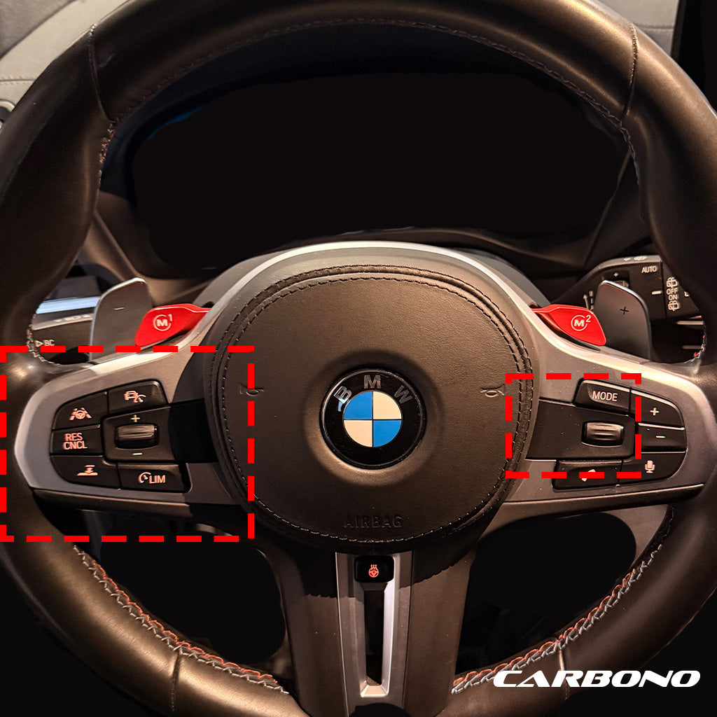 Lenkradspange Voll Carbon - passend für viele BMW F- und G Modelle