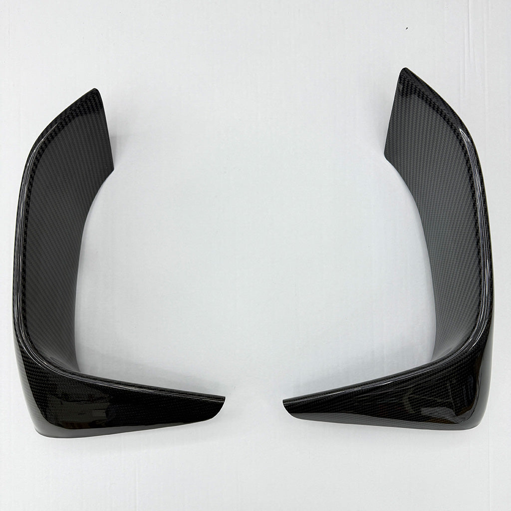 Eckaufsätze Frontschürze Stoßstange OEM Dry Carbon - passend für BMW M3, M4 F80, F82